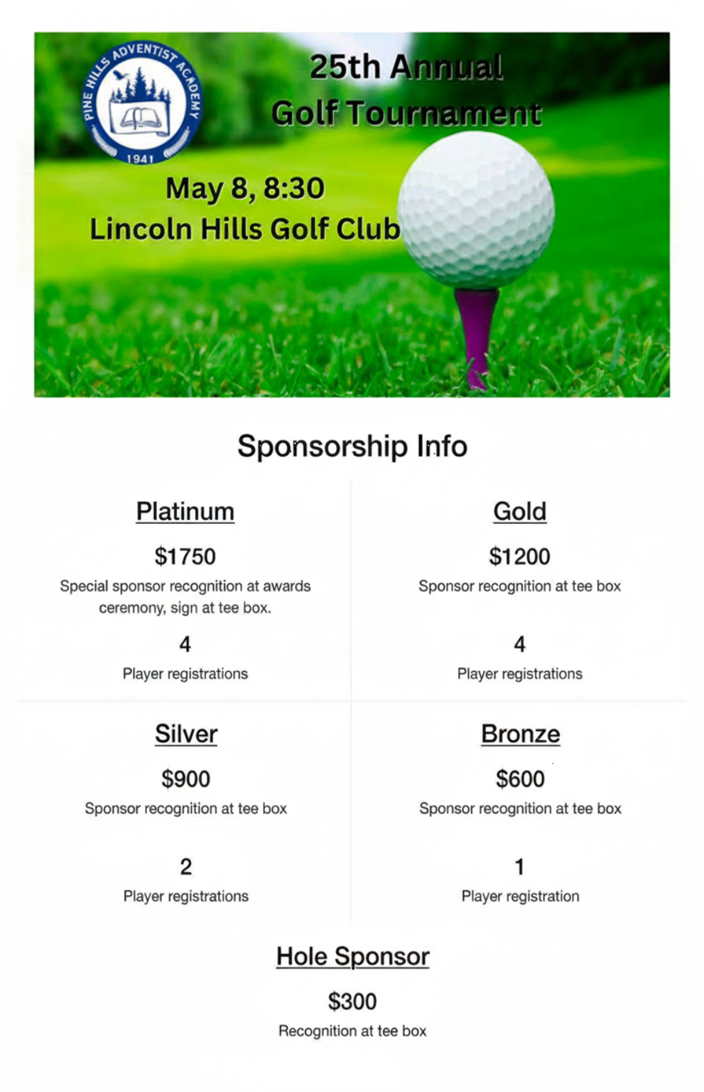 2026 Golf Torunament